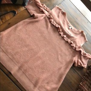 Mauve Pink short sleeve Sweater